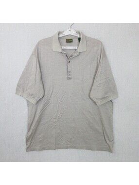 Bobby Jones Golf Polo Geometric Gray Men's XL 100% Cotton Made In Italy